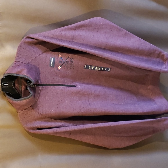Chaps Purple Quarter Zip Fleece Sweatshirt Size 2XL - NWT - Picture 5 of 8